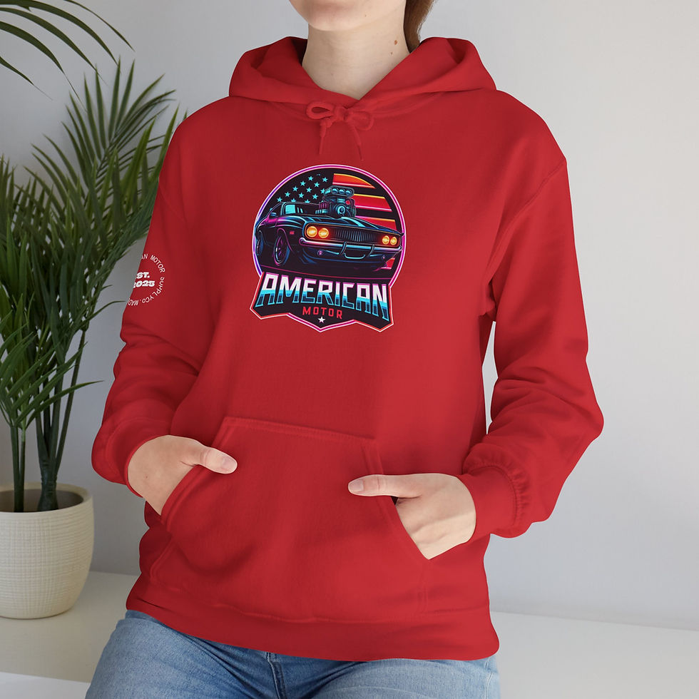 Thumbnail: American Motor Vintage Racing Hoodie - Retro Car Crewneck Premium Streetwear