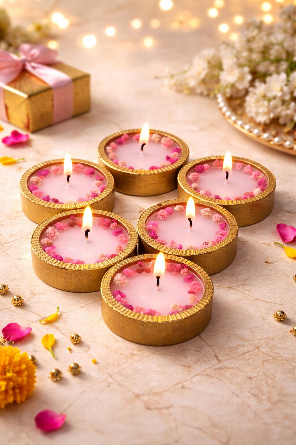 Golden Terracota Scented Diyas
