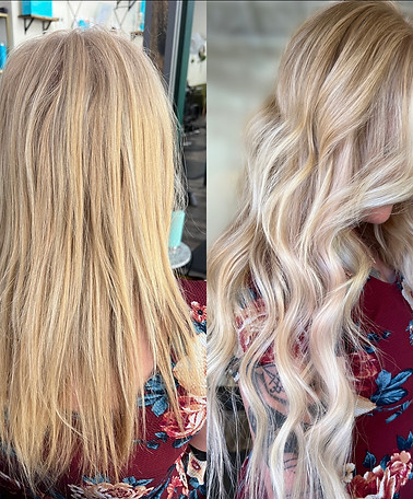 handtied extensions, blonde extensions