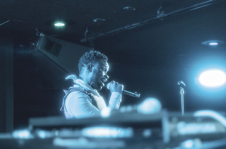 Toronto artist Parzival performing at T.D.T's 'The Dotbox' Music Event at the El Mocambo