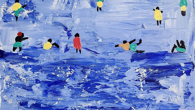 Acrylic on Small Panel Canvas