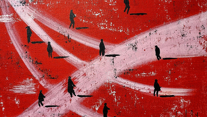 Acrylic on Small Panel Canvas