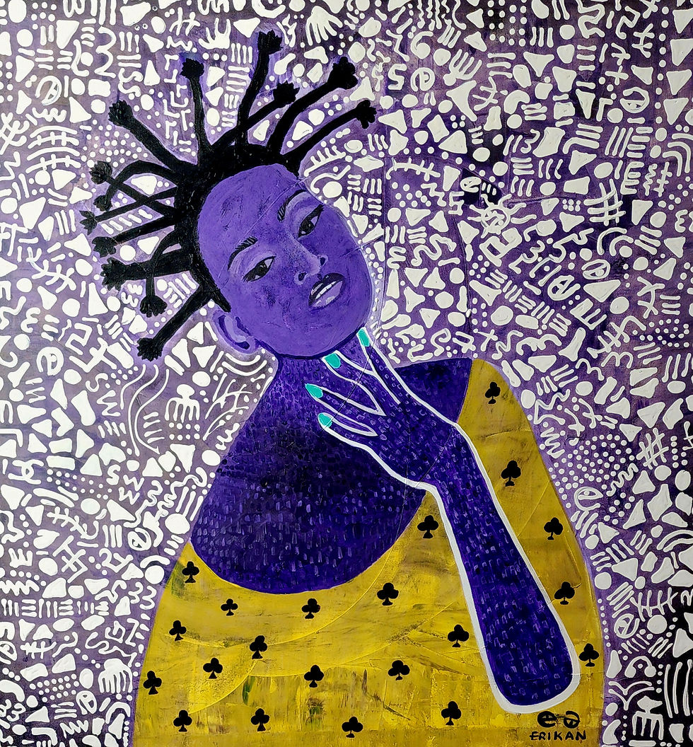 Erikan Ekefrey | Erikan Art | "The Violet Lady"