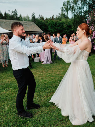 Dancing outside Hobbit Hill