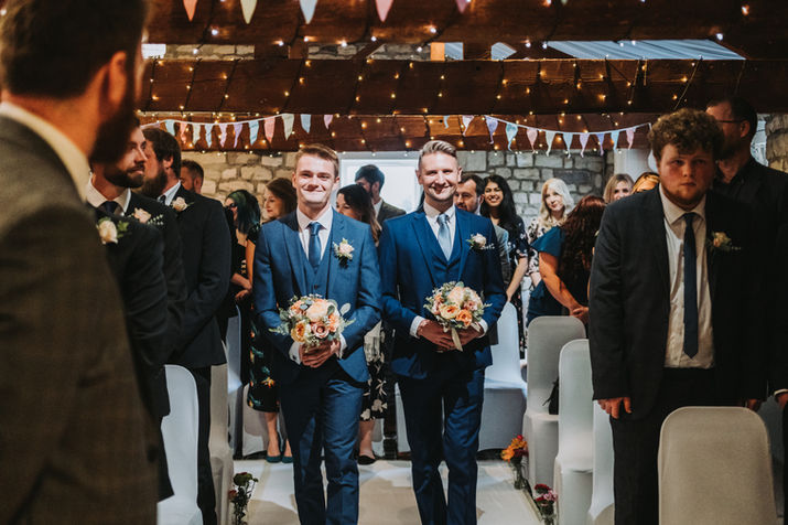 Bridesmen at The Old Barn, Esholt