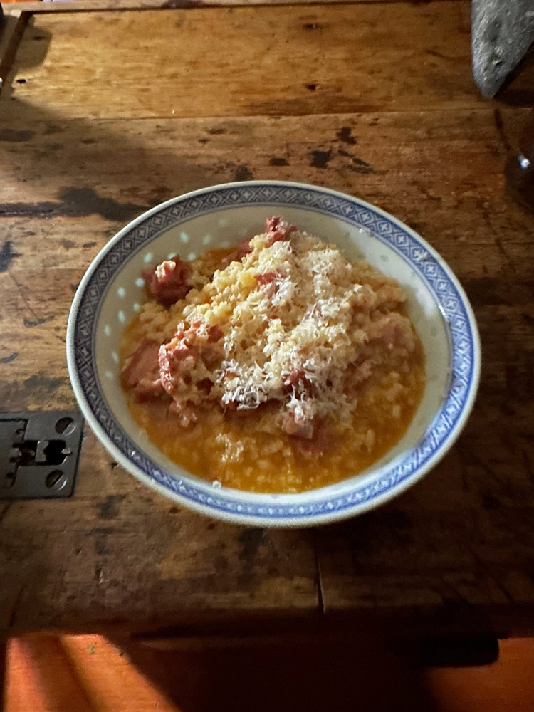 Smoke ‘Em If Ya Got ‘Em (Again) Smoked Tomato And Ham Hock Risotto