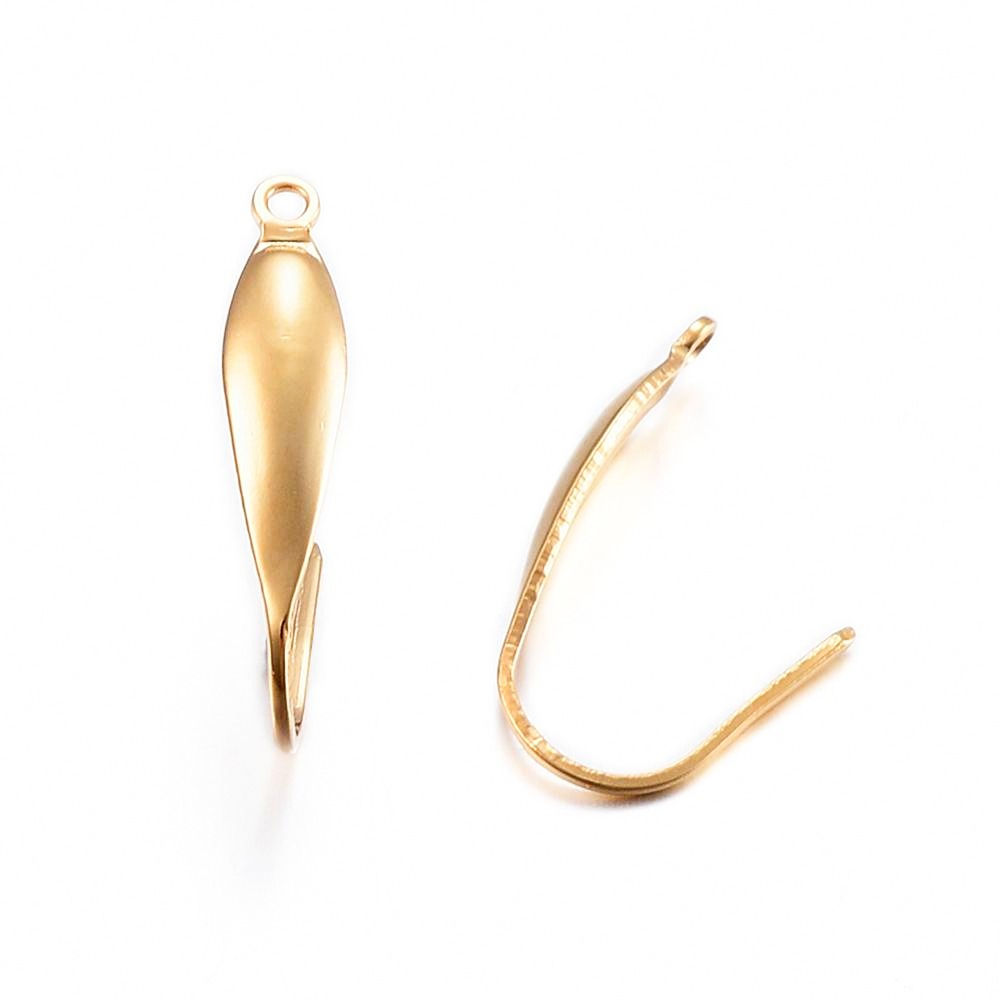 316 Surgical Stainless Steel 18K Gold Plated Hooks