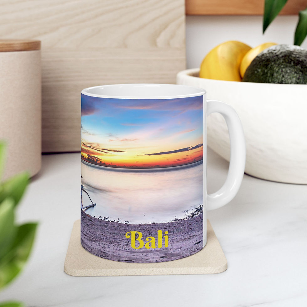 Thumbnail: Bali - Beach Sunset Left-Handed Ceramic Photo Mug