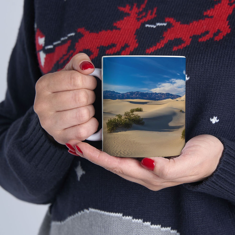Thumbnail: California - Death Valley Desert Dunes Left-Handed Ceramic Photo Mug