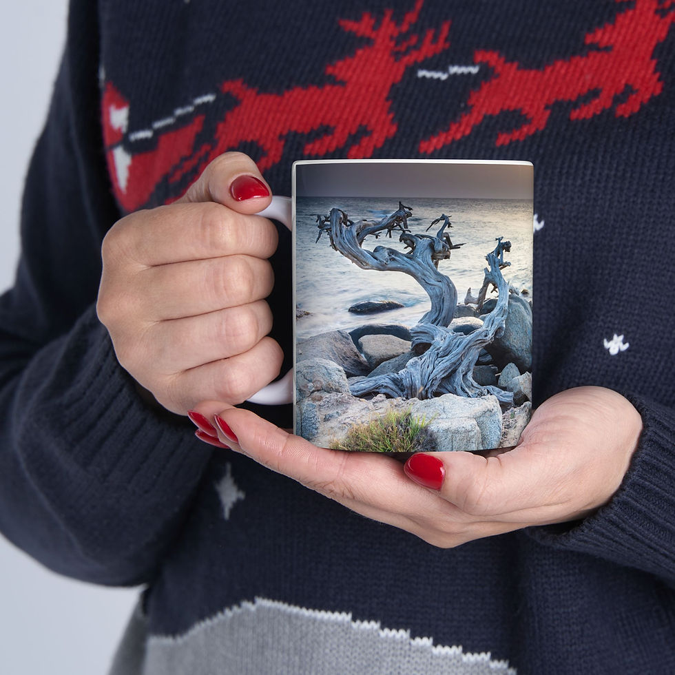 Thumbnail: Aruba - Eerie Coastal Sunset Left-Handed Ceramic Photo Mug