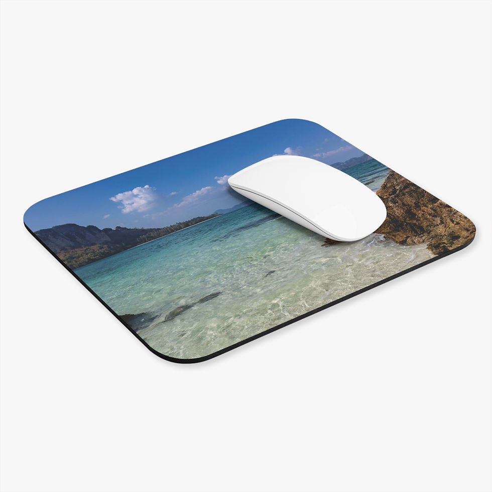 Custom photo mouse pad with Tropical beach, Thale Waek, Andaman Sea, Krabi, Thailand.