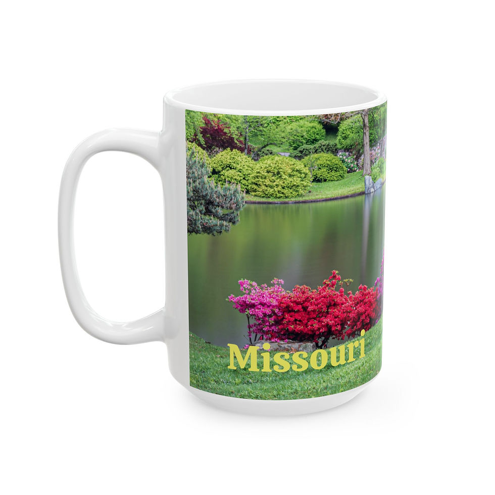 Thumbnail: Missouri - Tranquil Japanese Garden Right-Handed Ceramic Photo Mug