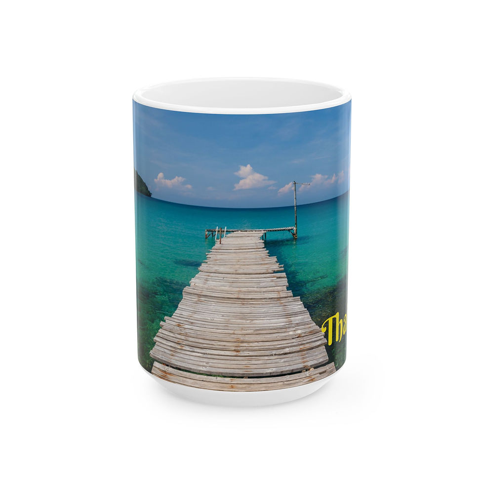 Thumbnail: Thailand - Tropical Ocean Left-Handed Ceramic Photo Mug