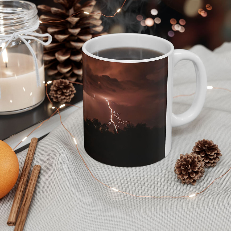Thumbnail: Arizona Lightning Storm Right-Handed Ceramic Photo Mug
