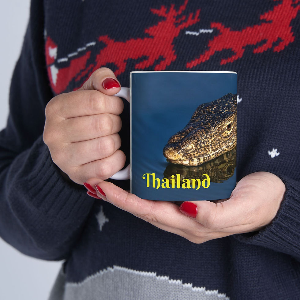 Thumbnail: Wildlife - Asian Water Monitor Lizard Right-Handed Ceramic Photo Mug