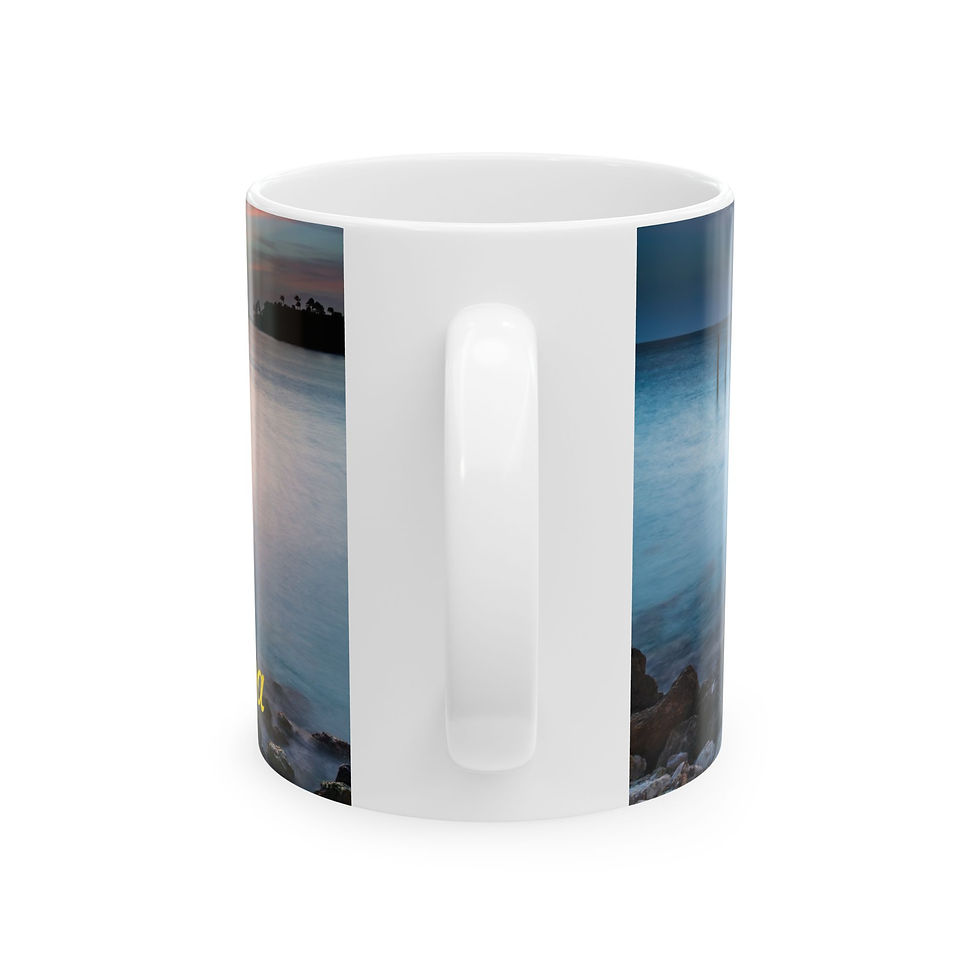 Thumbnail: Aruba -Stunning Coastal Sunset Left-Handed Ceramic Photo Mug