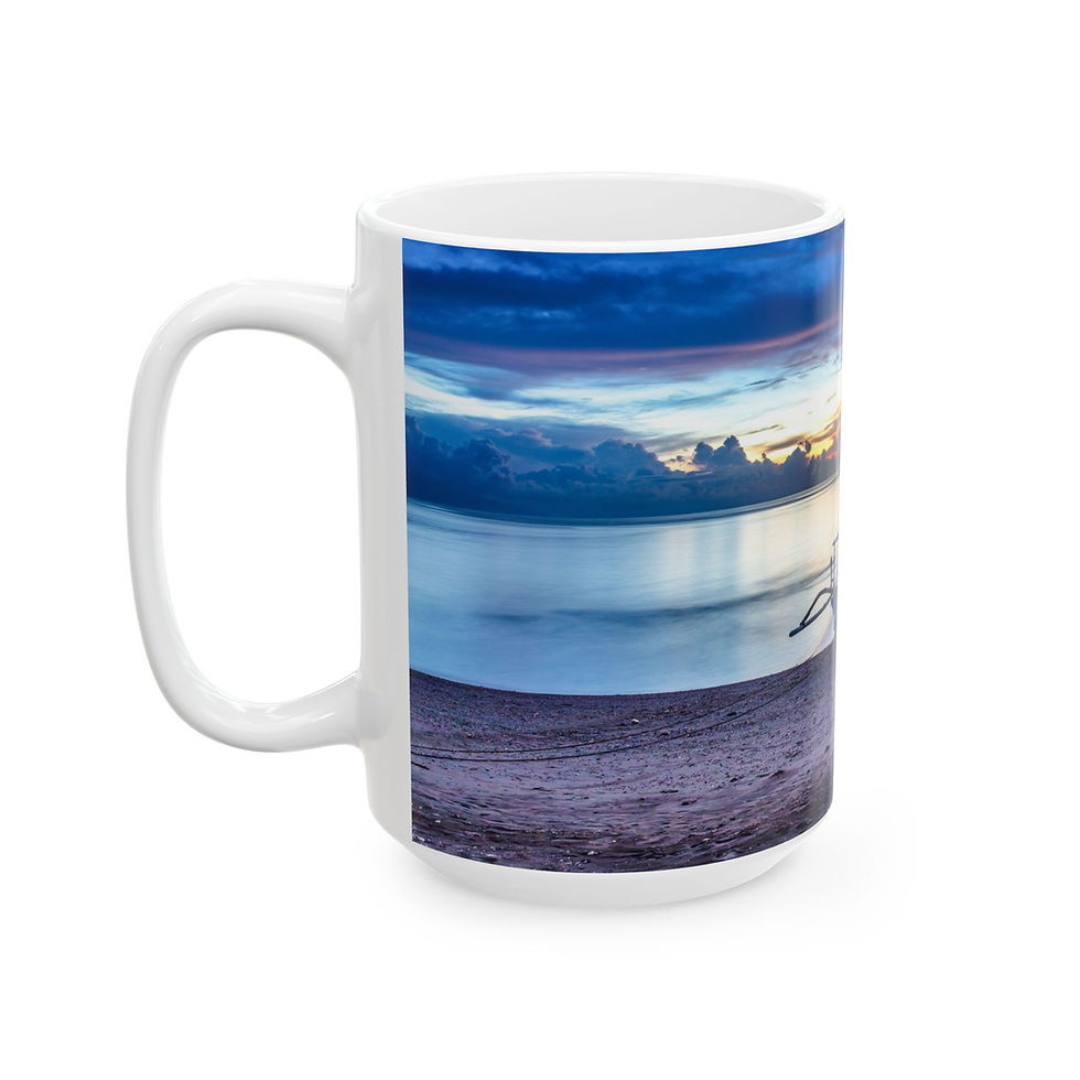 Thumbnail: Bali - Beach Sunset Left-Handed Ceramic Photo Mug