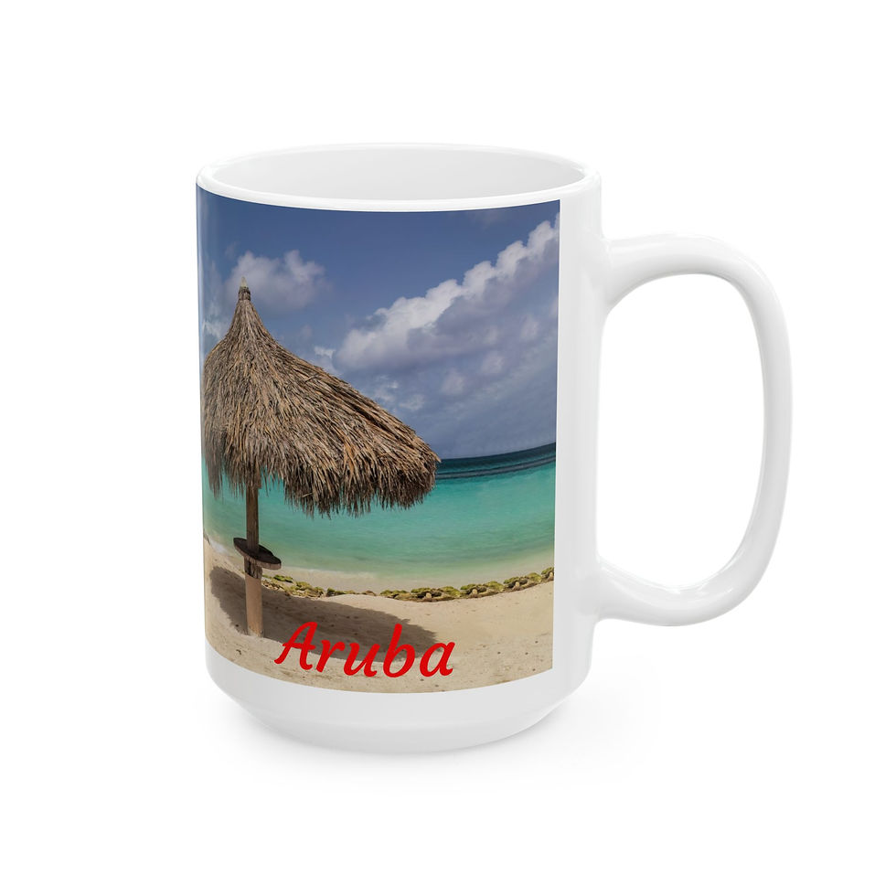 Thumbnail: Aruba - Tropical Beach Left-Handed Ceramic Photo Mug