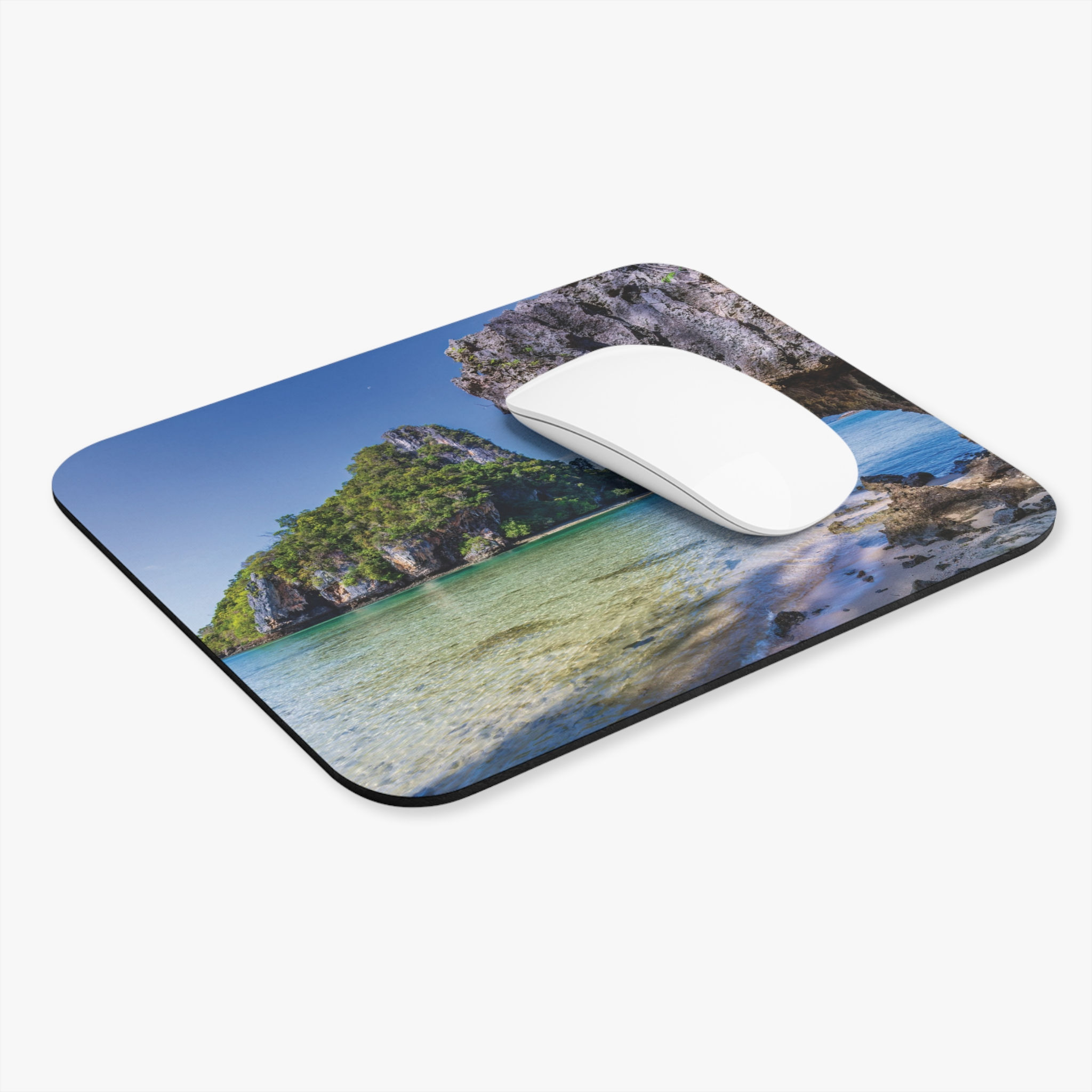 Custom photo mousepad with tropical island in the Andaman sea near Krabi, Thailand.