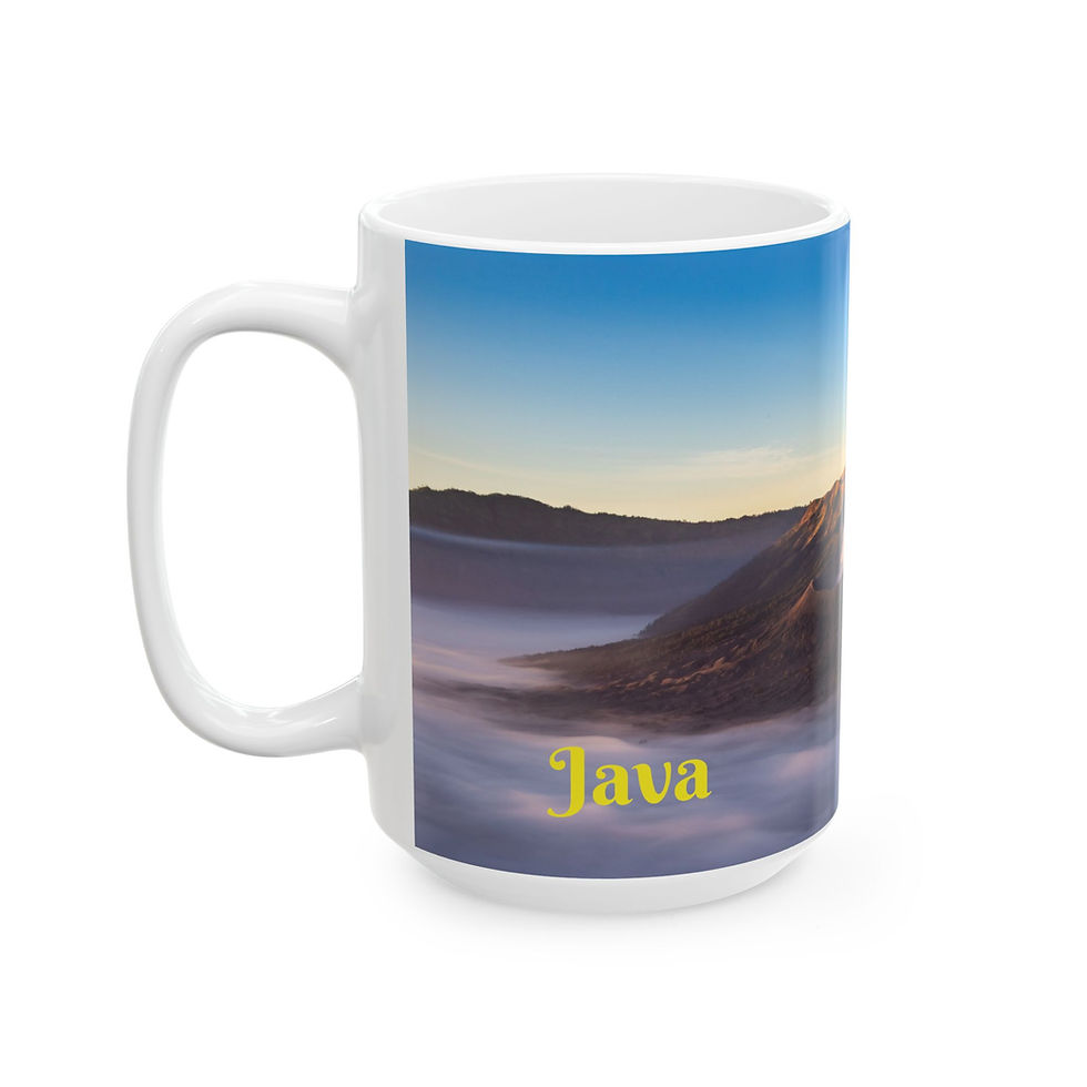 Thumbnail: Java - Mount Bromo Volcano Right-Handed Ceramic Photo Mug