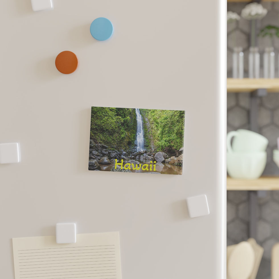 Thumbnail: Hawaii - Stunning Oahu Waterfall Rectangular Magnet