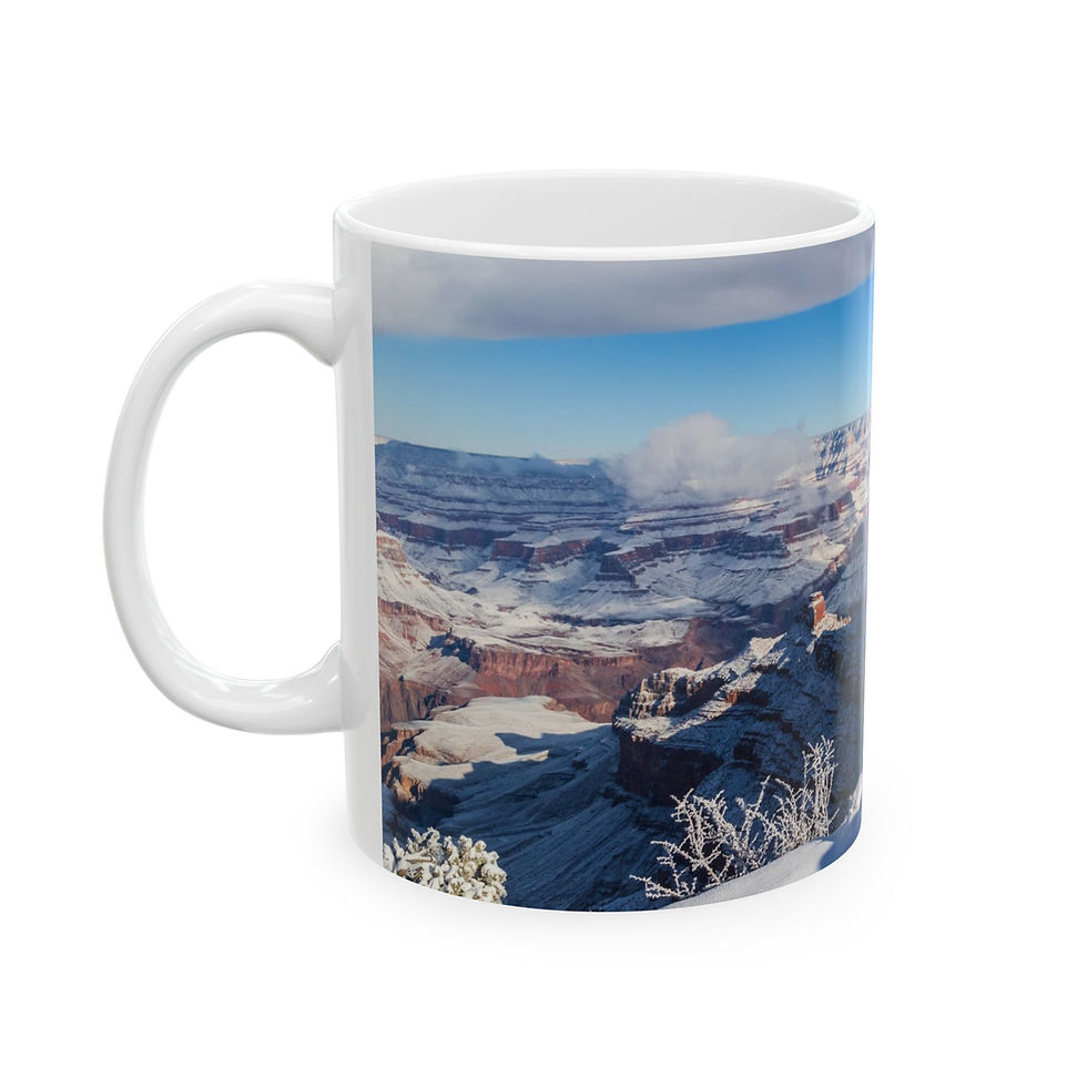 Thumbnail: Arizona - Grand Canyon Scenic Winter Left-Handed Ceramic Photo Mug