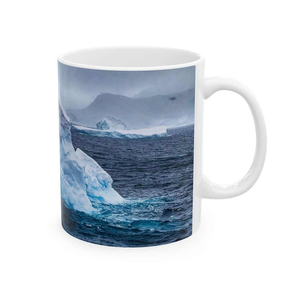Thumbnail: Antarctica - Iceberg Right-Handed Ceramic Photo Mug