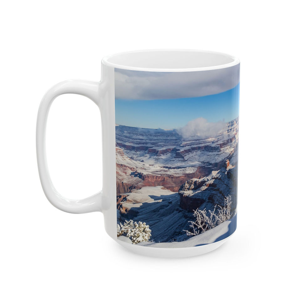 Thumbnail: Arizona - Grand Canyon Scenic Winter Left-Handed Ceramic Photo Mug