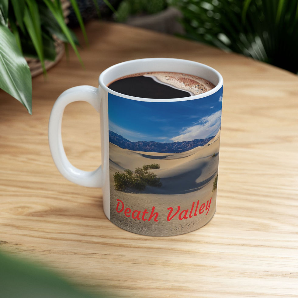 Thumbnail: California - Death Valley Desert Dunes Right-Handed Ceramic Photo Mug 