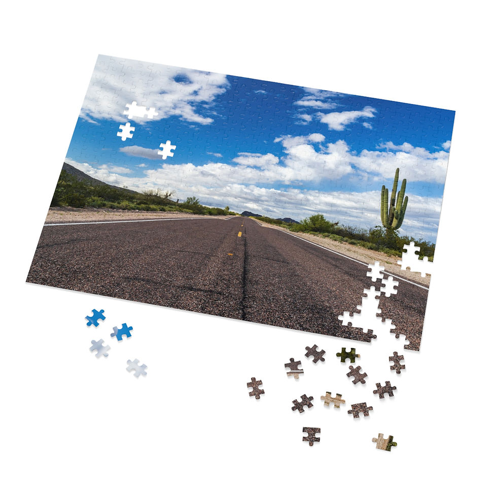 Thumbnail: Arizona Highway Jigsaw Puzzle with Tin (252, 500, 1000-Piece)
