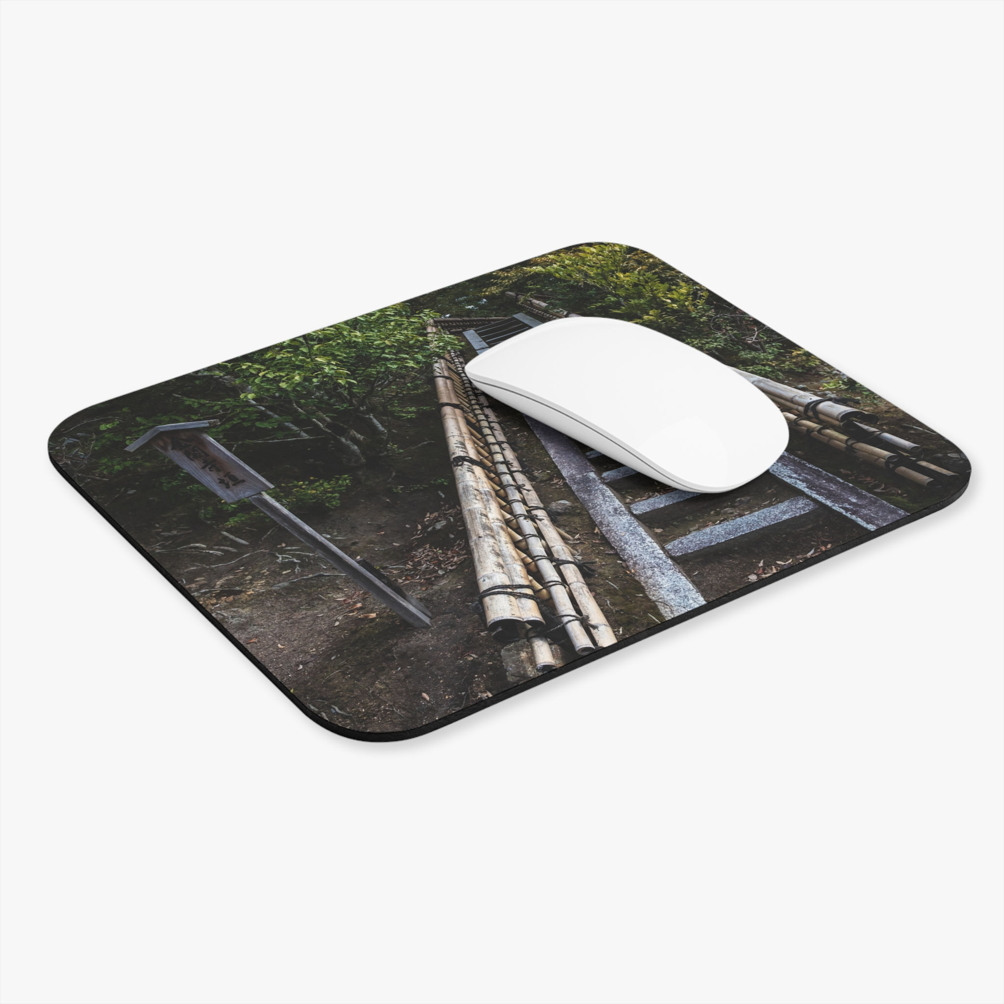 Japan - Zen Stone Staircase Rectangular Mouse Pad