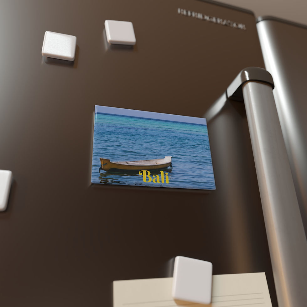 Thumbnail: Bali - Boat and Tropical Ocean Rectangular Magnet