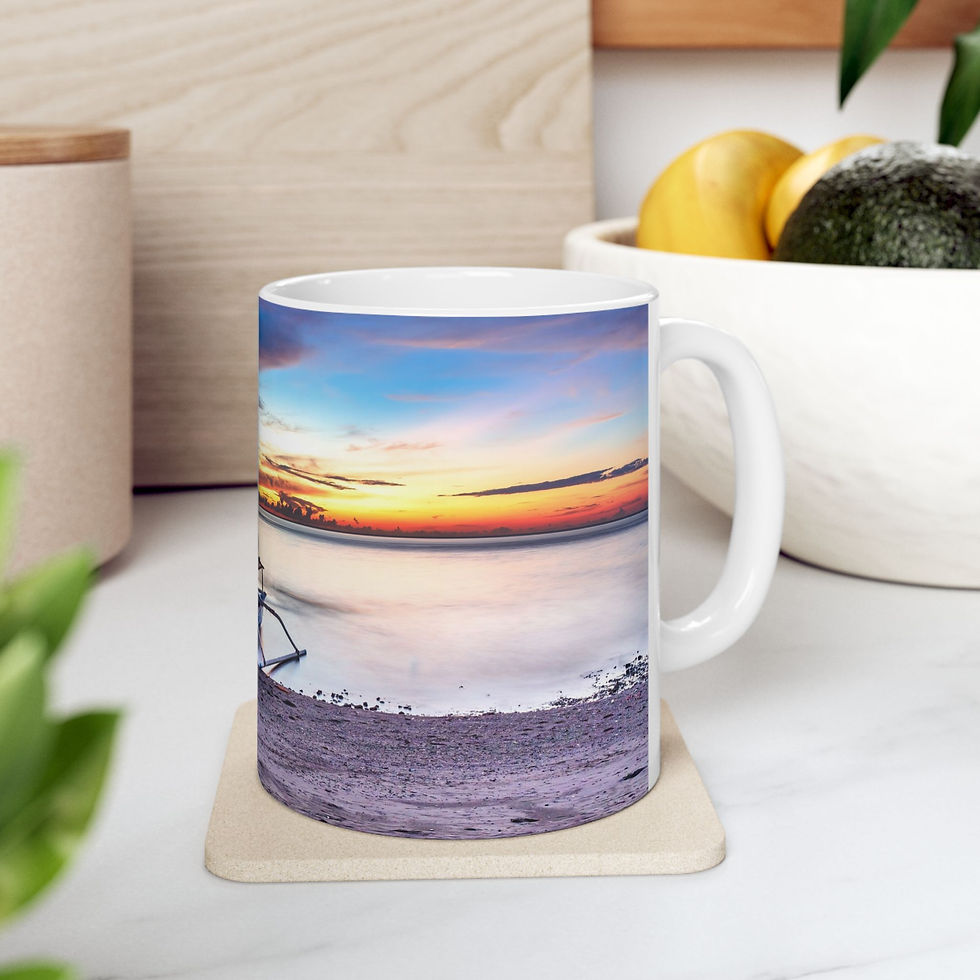 Thumbnail: Bali - Beach Sunset Right-Handed Ceramic Photo Mug