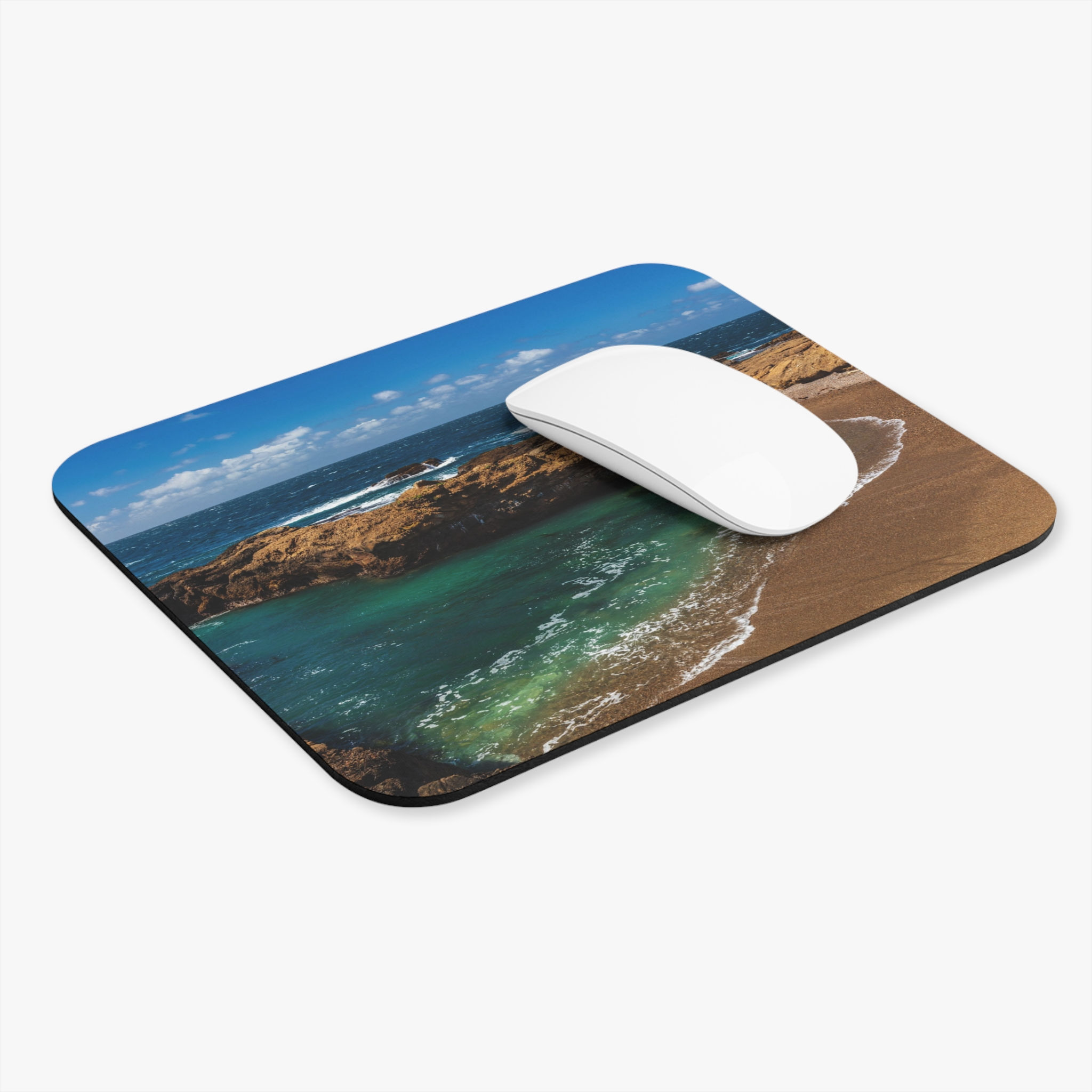 California - Monterey Emerald Cove Rectangular Mouse Pad