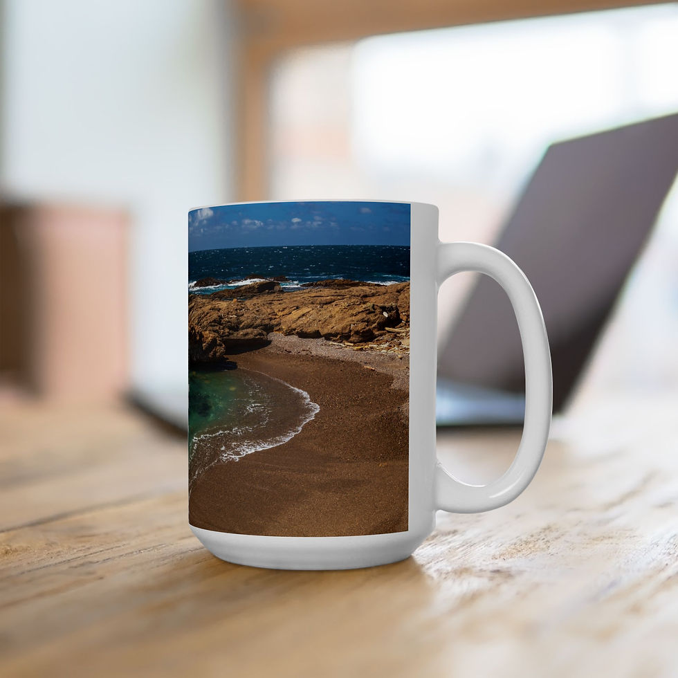 Thumbnail: California - Monterey Coastal Beach Right-Handed Ceramic Photo Mug