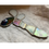 Thumbnail: Handcrafted stained glass bug hanging showing wings and body from a side angle