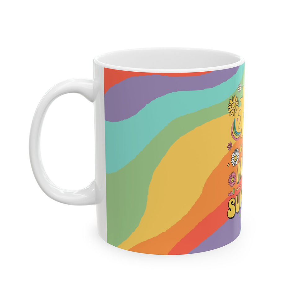 🌼 Summer Vibes Collection Mug – ‘Made of Sunshine’ & ‘Daydream Believer’ 🌈