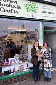 Lynne Lambert, author, Nobber's Boy and Tina Brown, owner, Forest Books & Crafts, Coleford