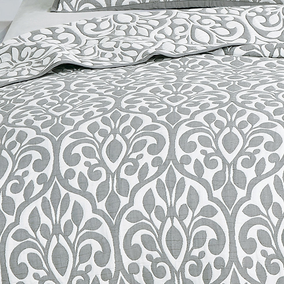 Thumbnail: Matelassé Cotton Bedspread Set