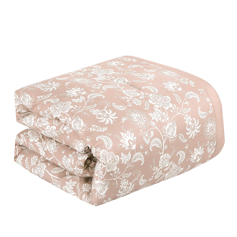 Thumbnail: Pink Floral Comforter Set