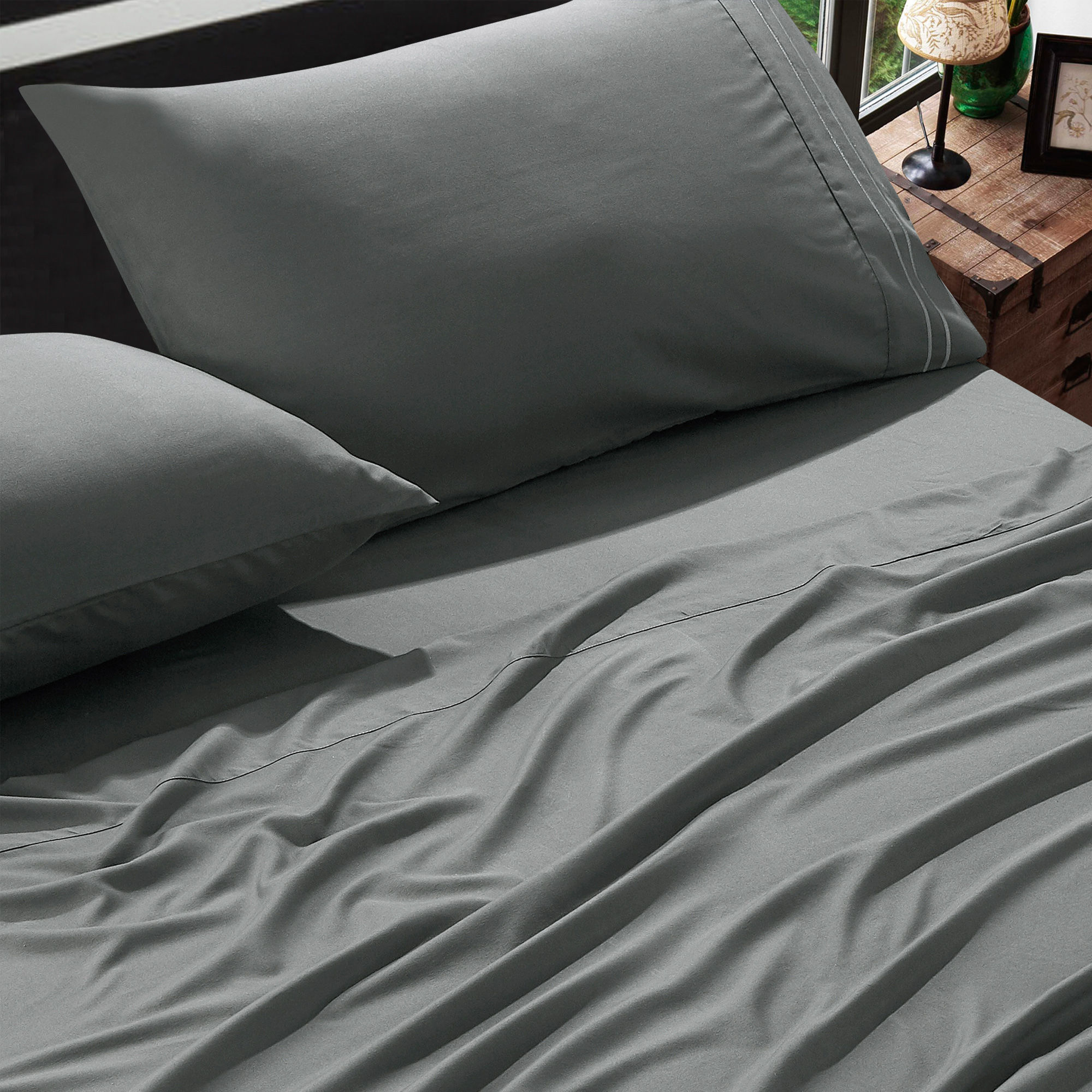 Grey Pillow Shams Set [SALE]