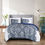 Thumbnail: Blue and White Medallion Bedspread Set