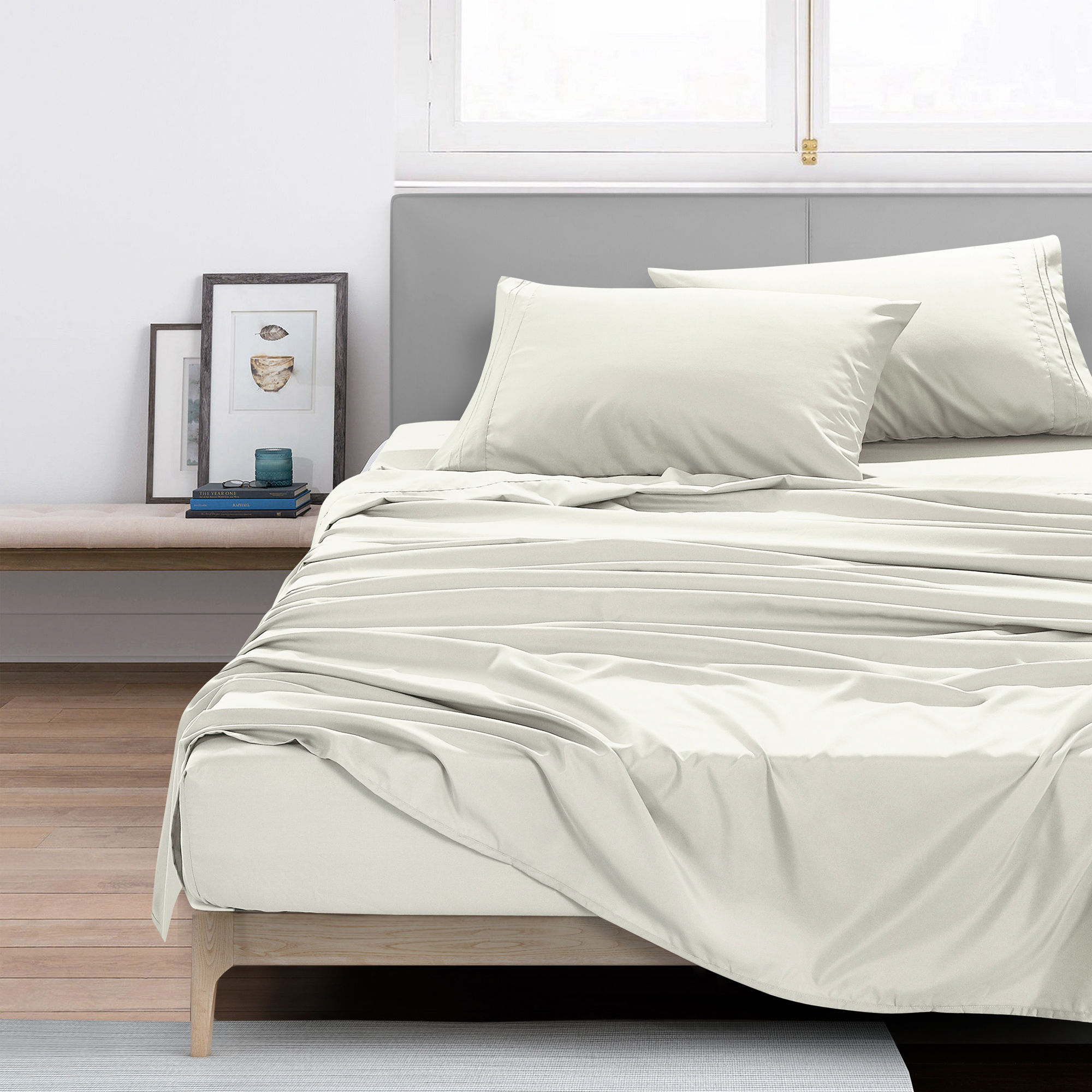 Beige Bed Sheets Set