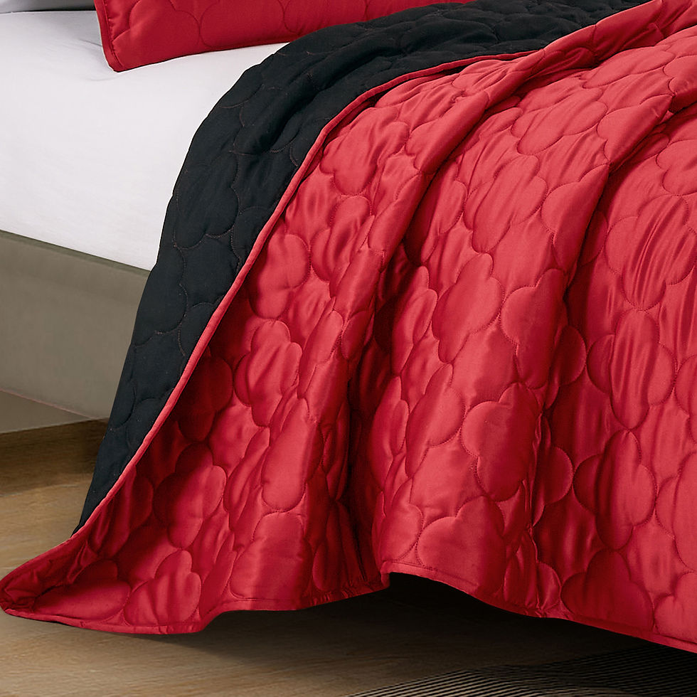 Thumbnail: Black Bedspread Set