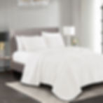 White Cotton Blend Bedspread Set