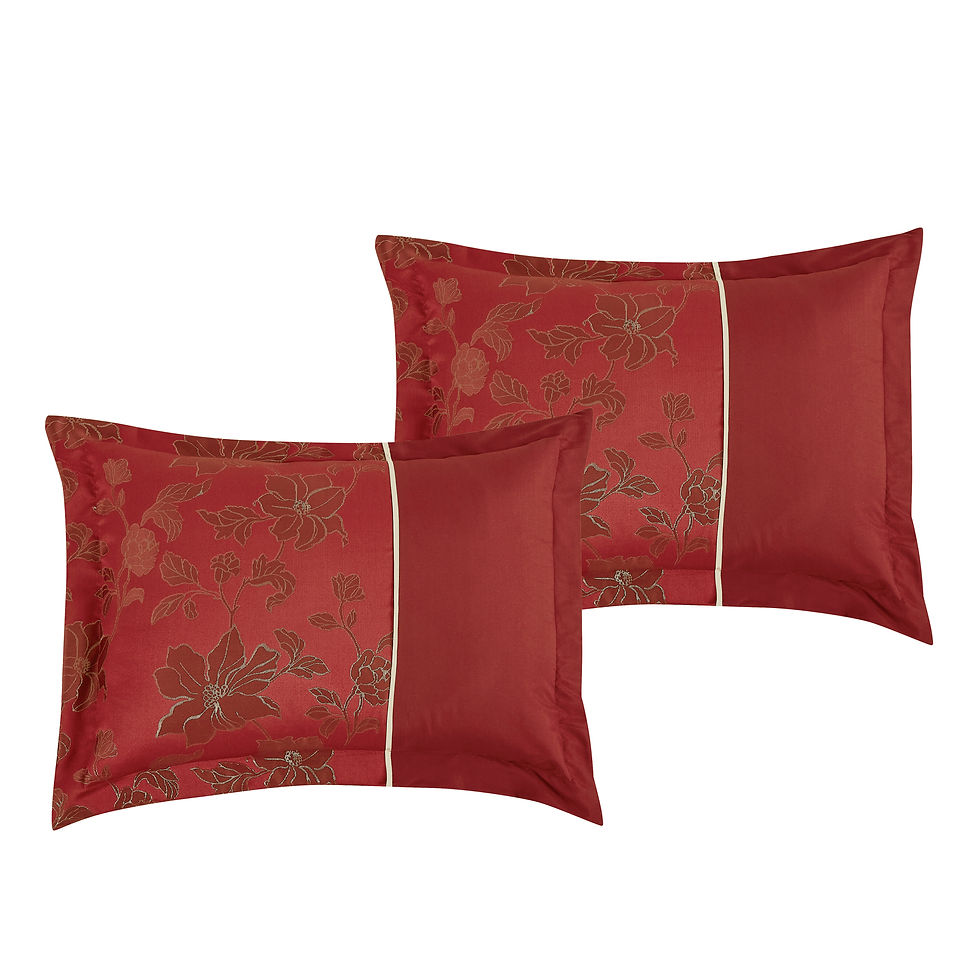 Thumbnail: Red Floral Comforter Set