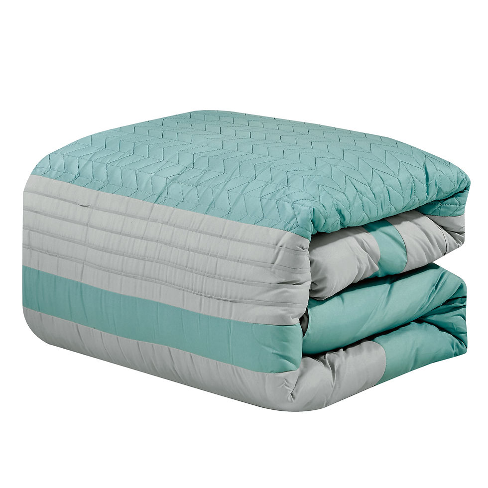 Thumbnail: Teal Pintuck Comforter Set