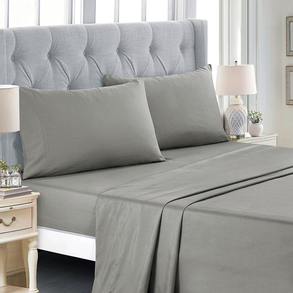 Thumbnail: Bed in a Bag Navy and Grey Comforter with Sheet Set