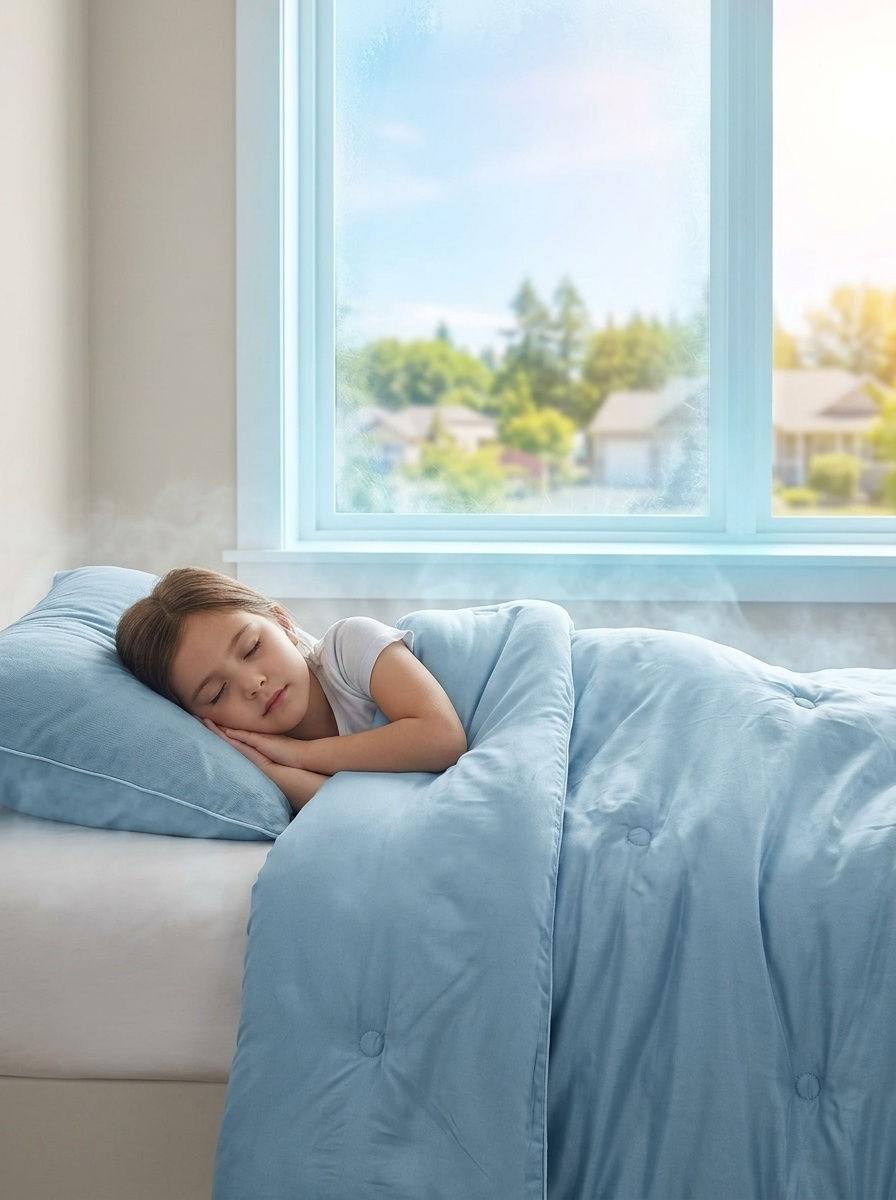 Thumbnail: Cooling Comforter Set - Blue Summer Bedding