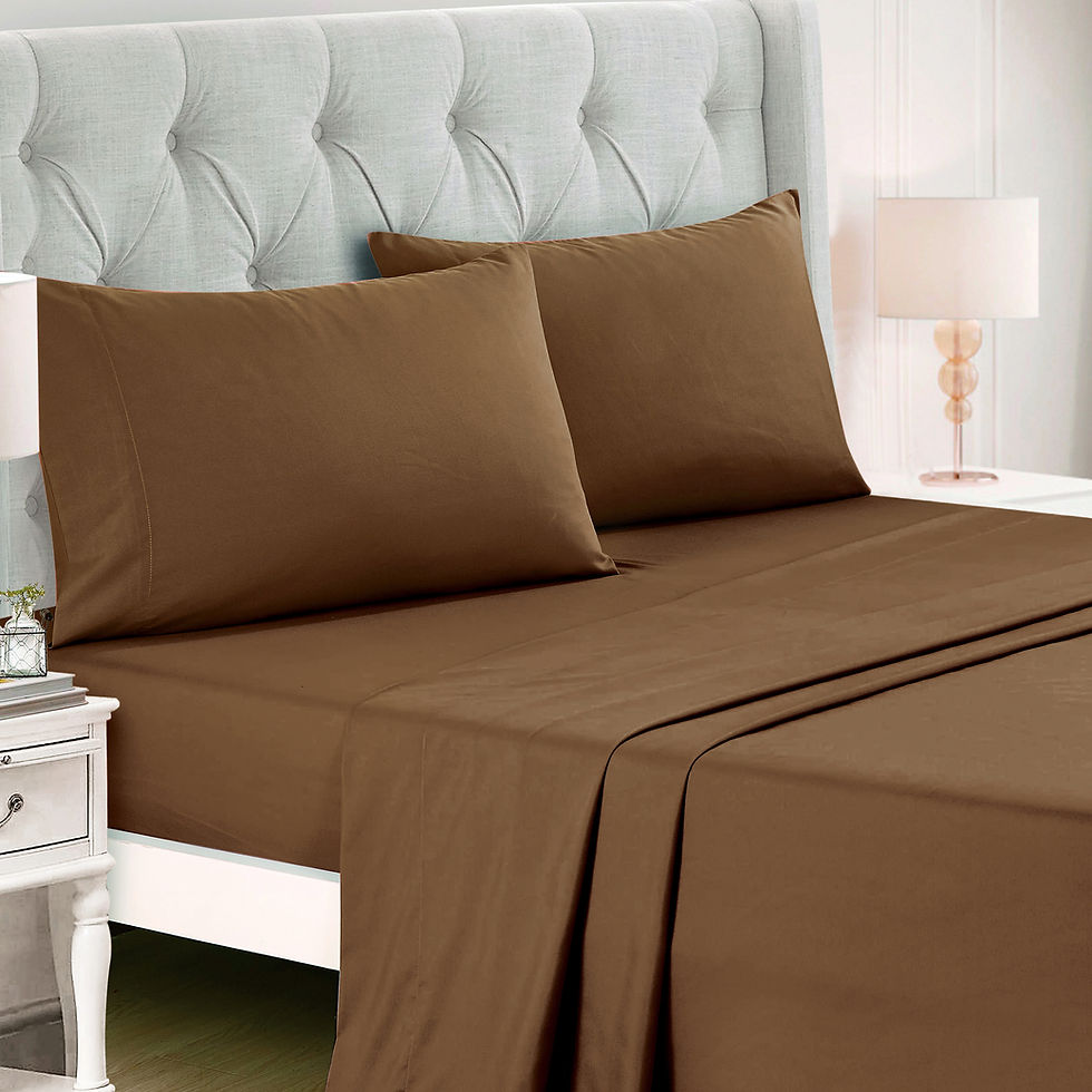 Thumbnail: Brown Comforter set with sheets